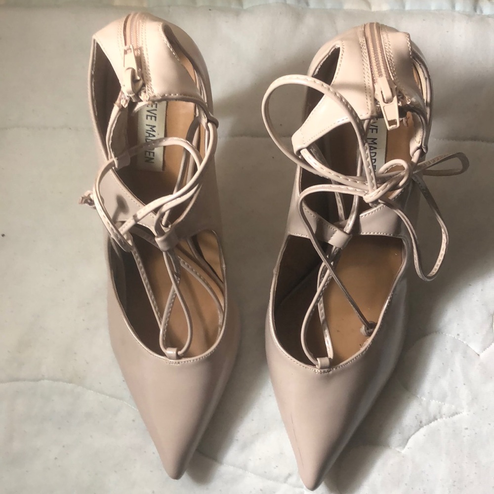 Beige Steve Madden 4” Heels